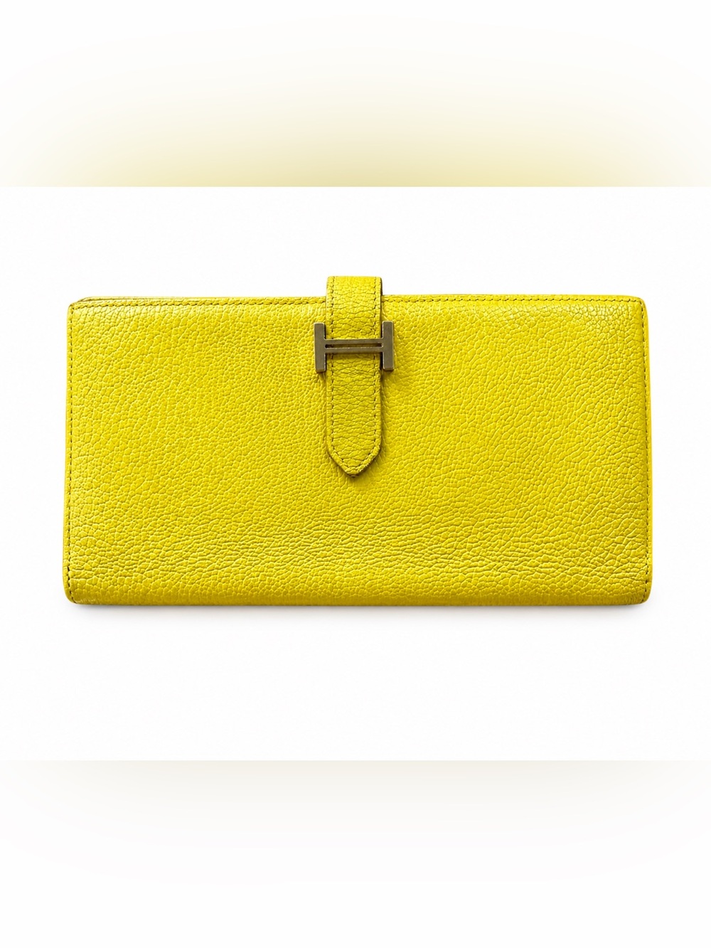 Hermès Bearn Continental Yellow Long Wallet